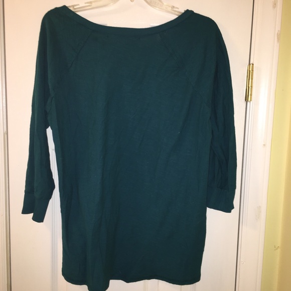 EUC Michael Stars high low teal top OS - Picture 3 of 3